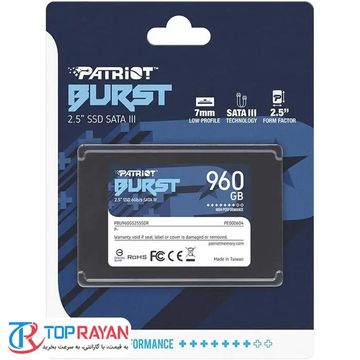 حافظه SSD اینترنال پاتریوت مدل Burst ظرفیت 960 گیگابایت -gallery-2