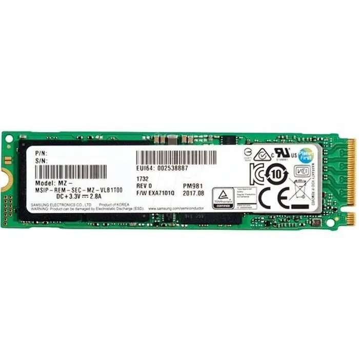 حافظه SSD سامسونگ مدل PM981 ظرفیت 1 ترابایت -gallery-2