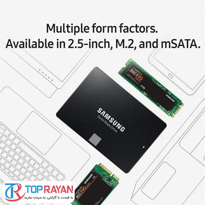 حافظه SSD اینترنال سامسونگ مدل EVO 860 2.5 Inch SATA III با ظرفیت 2 ترابایت -gallery-3