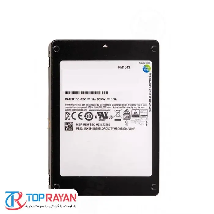 حافظه اس اس دی سامسونگ مدل MZILT3T8HALS PM1643 با ظرفیت 3.84 ترابایت -gallery-1