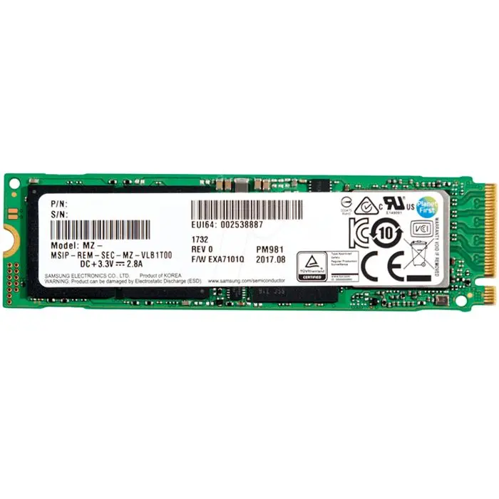 حافظه SSD سامسونگ مدل PM981 ظرفیت 256 گیگابایت -gallery-5