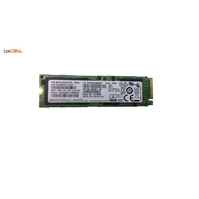 حافظه SSD سامسونگ مدل PM961 NVMe ظرفیت 256 گیگابایت -gallery-2