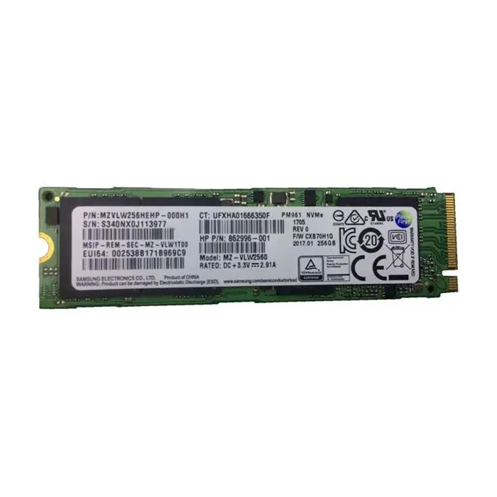 حافظه SSD سامسونگ مدل PM961 NVMe ظرفیت 256 گیگابایت -gallery-3