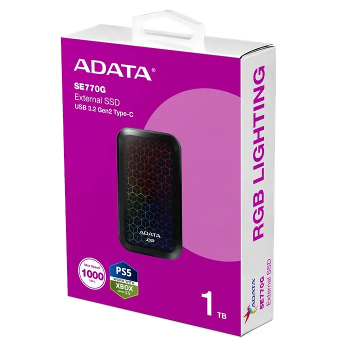 حافظه اس اس دی اکسترنال ای دیتا مدل SE770G ظرفیت 1 ترابایت -gallery-7