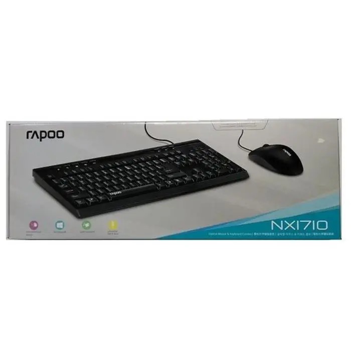 کیبورد و ماوس با سیم رپو مدل ایکس NX1710 -gallery-13