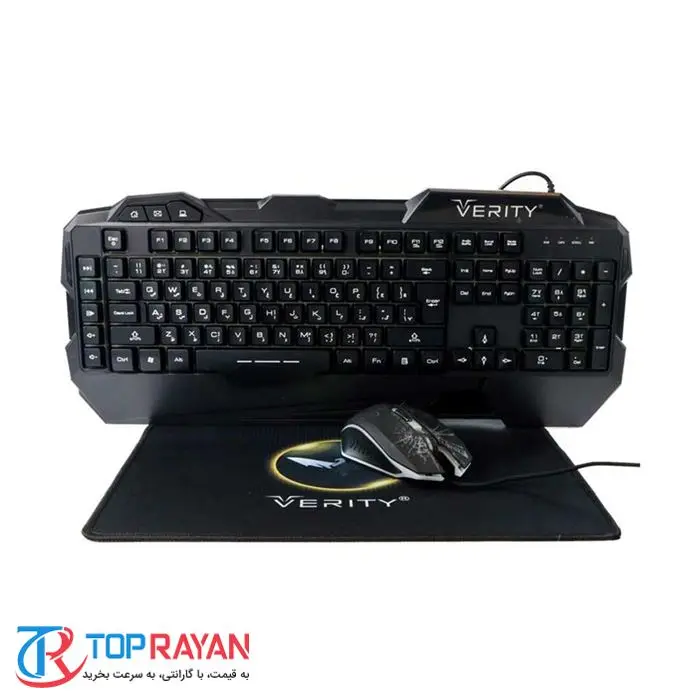 کیبورد و ماوس وریتی مدل V-KB6111GCW همراه با ماوس پد -gallery-11
