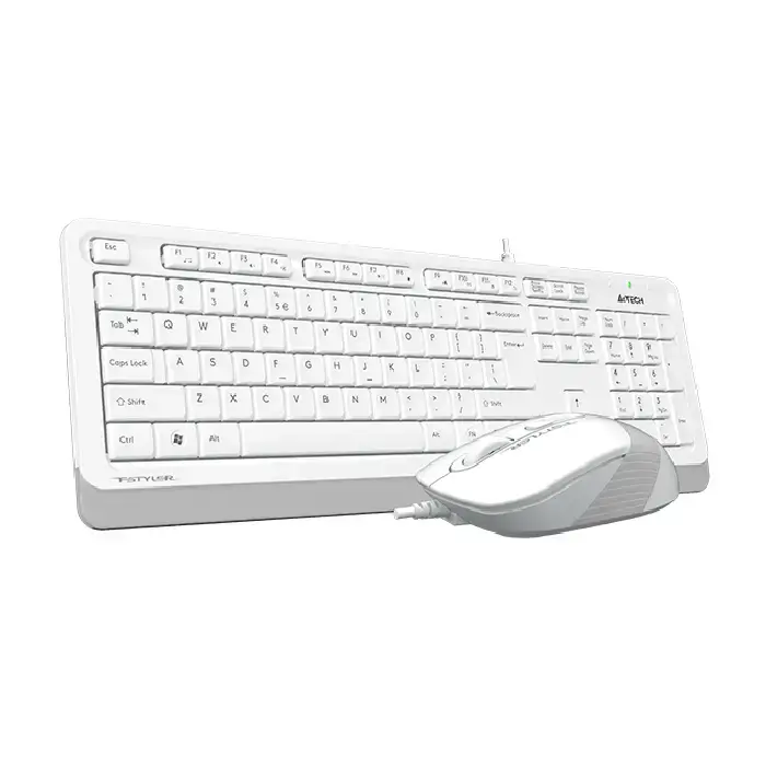 کیبورد و ماوس ای فورتک مدل Fstyler F1010 White -gallery-1