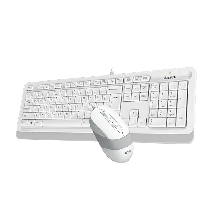 کیبورد و ماوس ای فورتک مدل Fstyler F1010 White -gallery-2