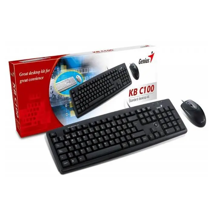 کیبورد و ماوس بی‌سیم جنیوس مدل KB-C100 -gallery-10