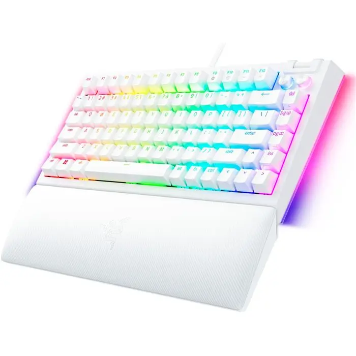 کيبورد گیمینگ ريزر سوئیچ نارنجی BlackWidow V4 75% White -gallery-1