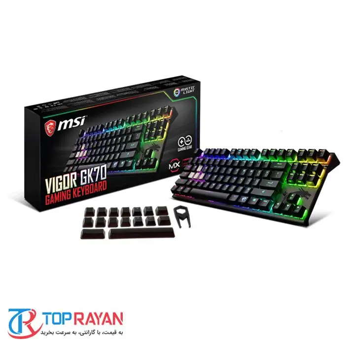 کیبورد گیمینگ ام اس آی مدل VIGOR GK70 RED -gallery-1
