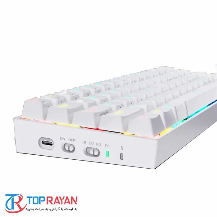 کیبورد مخصوص بازی ردراگون رنگ سفید مدل Draconic K530 Pro -gallery-1