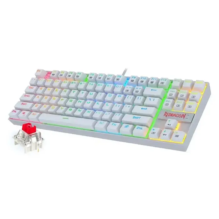 کیبورد گیمینگ ردراگون سفید Redragon K552 Kumara (سوییچ قرمز) -gallery-9