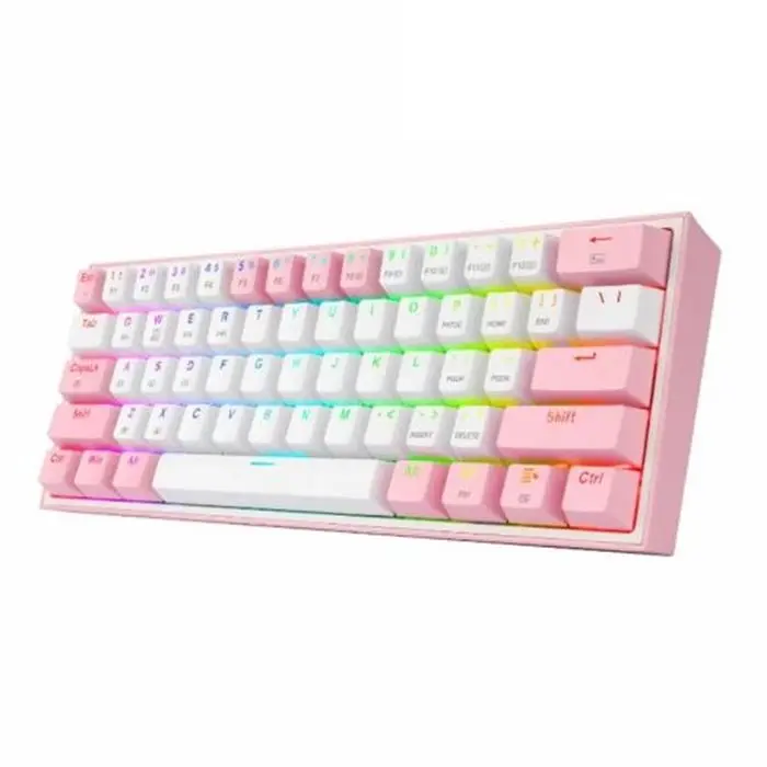 کیبورد مکانیکال گیمینگ ردراگون K616 FIZZ Pro WHITE/PINK RGB -gallery-1