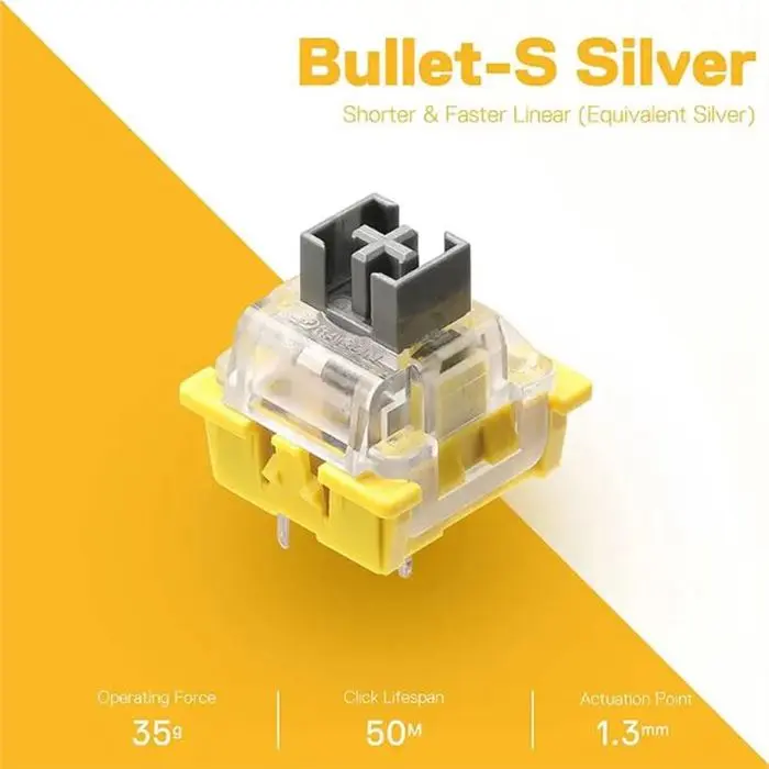 سوئیچ کیبورد مکانیکال ردراگون A113 Bullet S -gallery-6