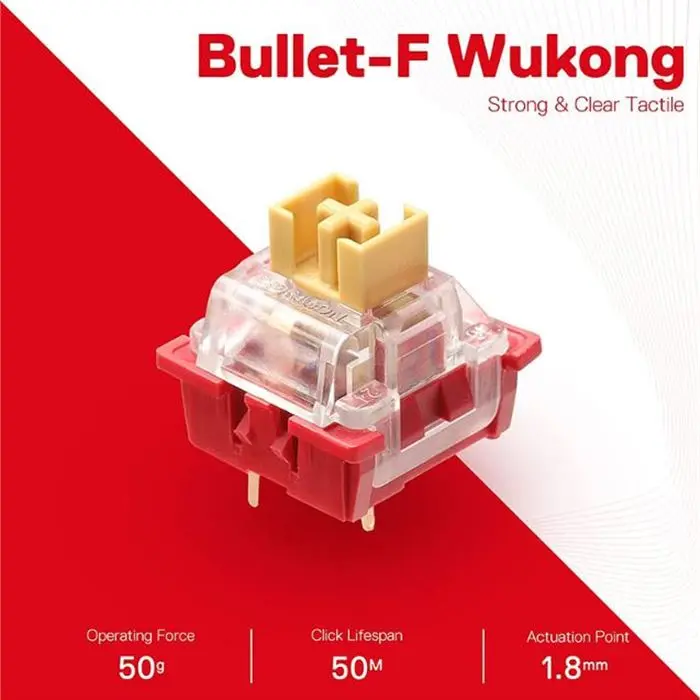 سوئیچ کیبورد مکانیکال ردراگون A113 Bullet F -gallery-1
