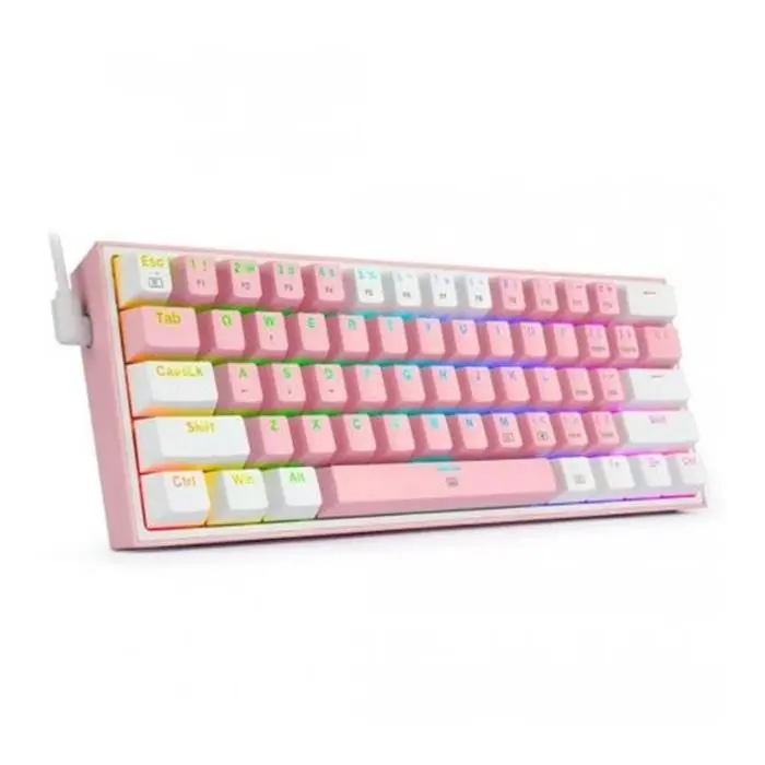 کیبورد مکانیکال گیمینگ ردراگون Redragon K617 FIZZ RGB Pink/White -gallery-1