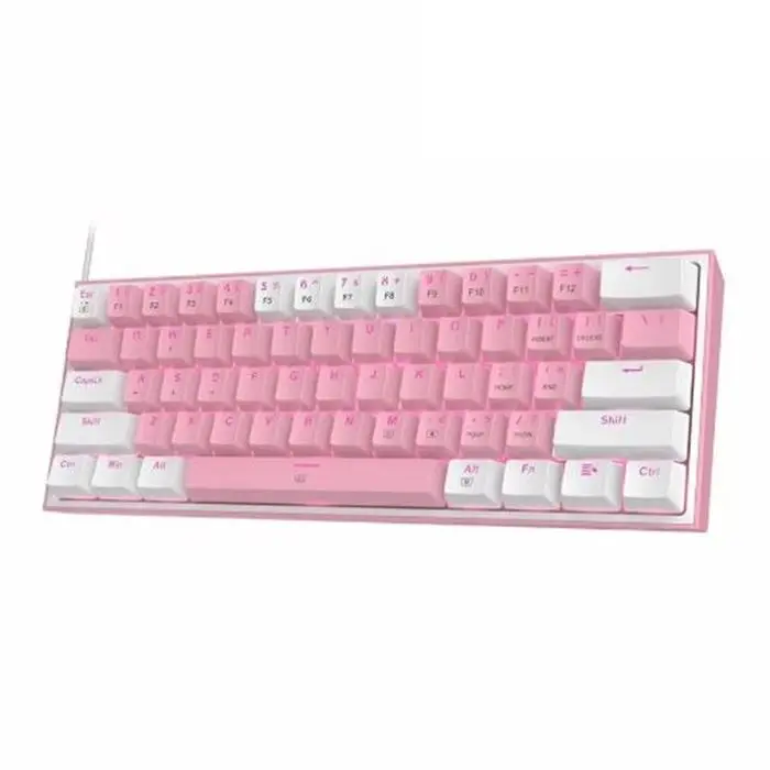 کیبورد مکانیکال گیمینگ ردراگون Redragon K617 FIZZ RGB Pink/White -gallery-2