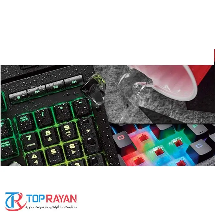 کیبورد مخصوص بازی کورسیر مدل K68RGB -gallery-4