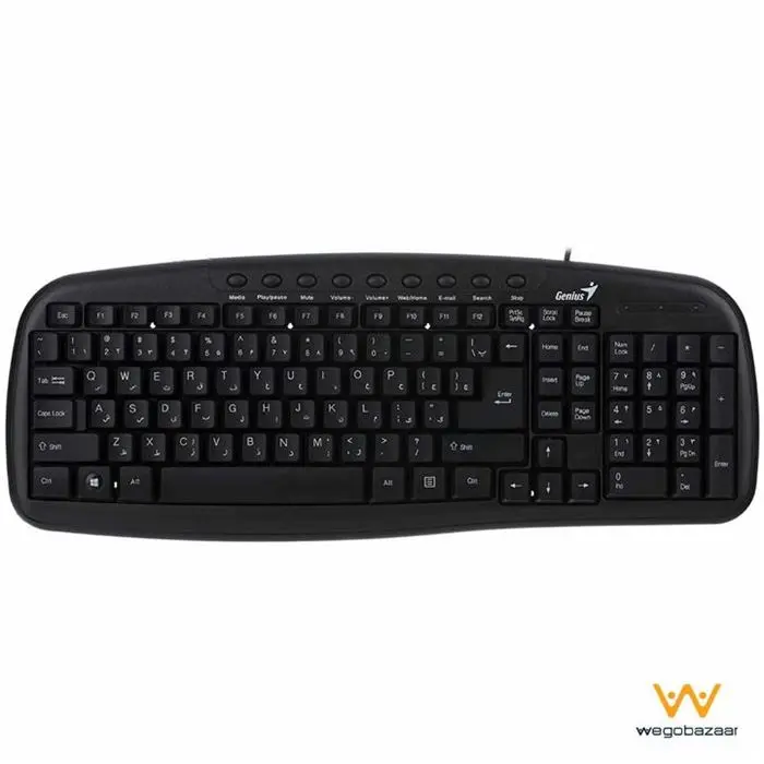 کیبورد جنیوس مدل KB-M225C همراه با حروف فارسی -gallery-16