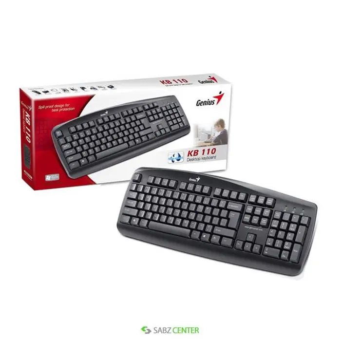 کیبورد USB جنیوس مدل KB-110 با حروف فارسی -gallery-11