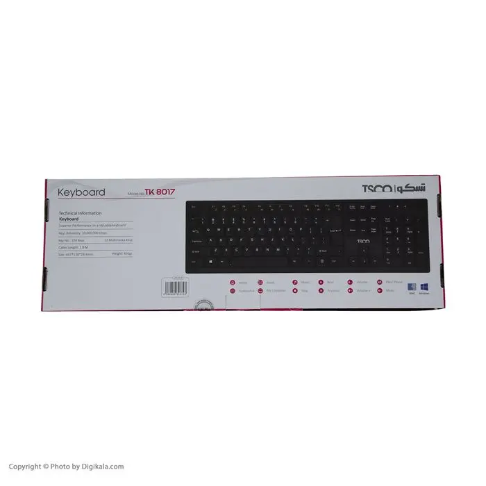کیبورد باسیم تسکو مدل TK8017 -gallery-17