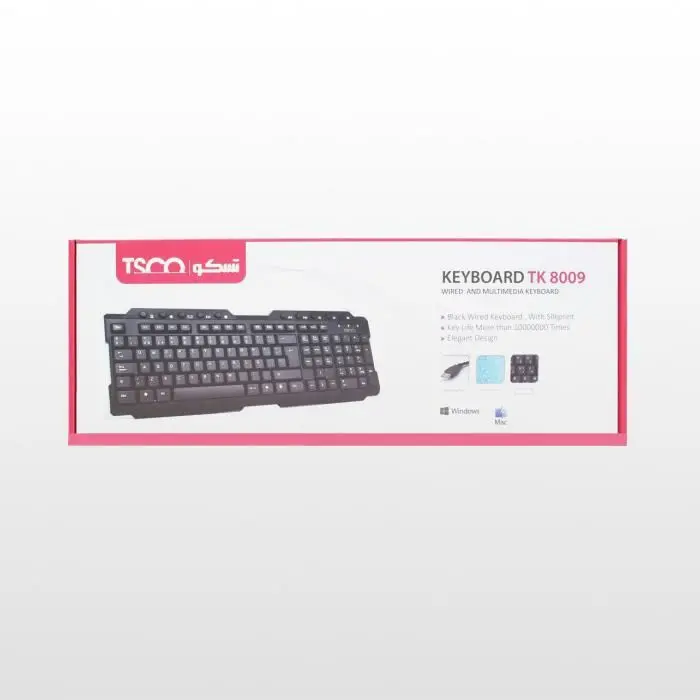 کیبورد تسکو مدل TK 8009 با حروف فارسی -gallery-9