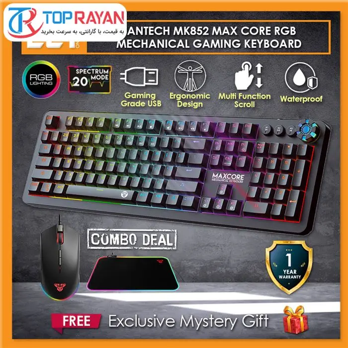 کیبورد مخصوص بازی فنتک مدل MAX CORE MK852 -gallery-8