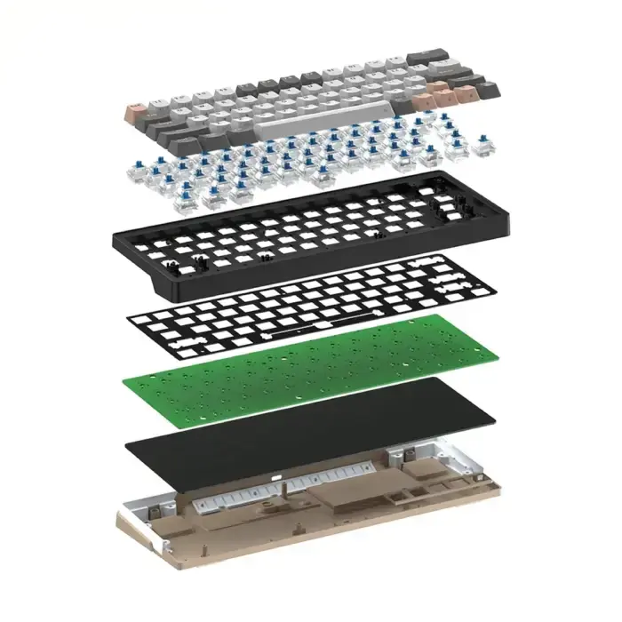 کیبورد بی سیم گیمینگ فنتک مدل Atom Pro 63 MK912 Blue Switch -gallery-3