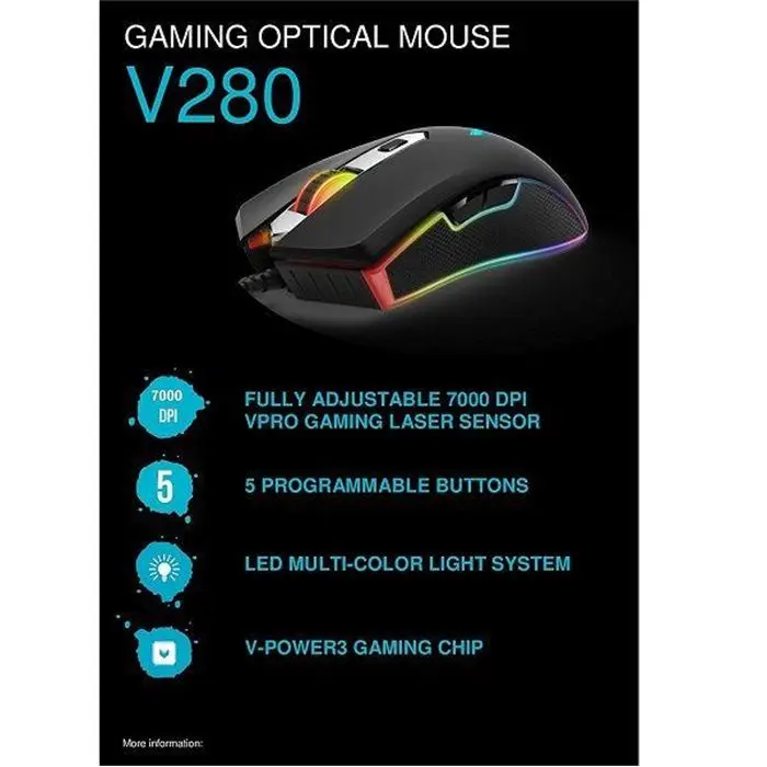 ماوس با سیم گیمینگ راپو مدل V280 -gallery-3