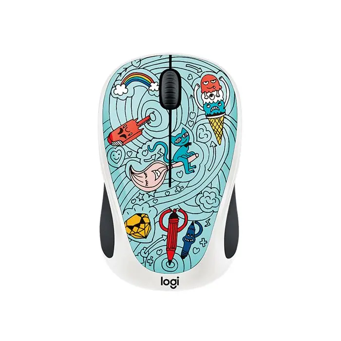 ماوس بیسیم لاجیتک سری Doodle مدل Bae-Bee Blue -gallery-12