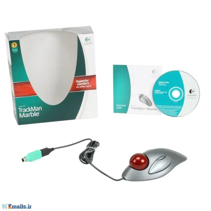 ماوس باسیم لاجیتک مدل Trackman Marble -gallery-3