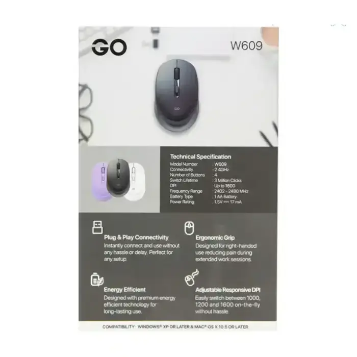 ماوس بی سیم فنتک مدل Go W609 -gallery-1