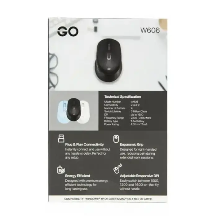 ماوس بی سیم فنتک مدل Go W606 -gallery-3