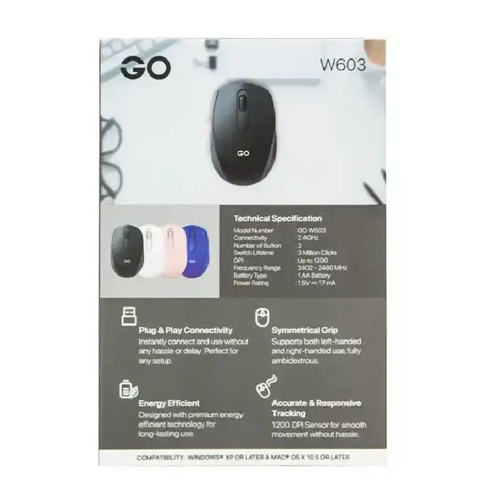 ماوس بی سیم فنتک مدل Go W603 -gallery-3