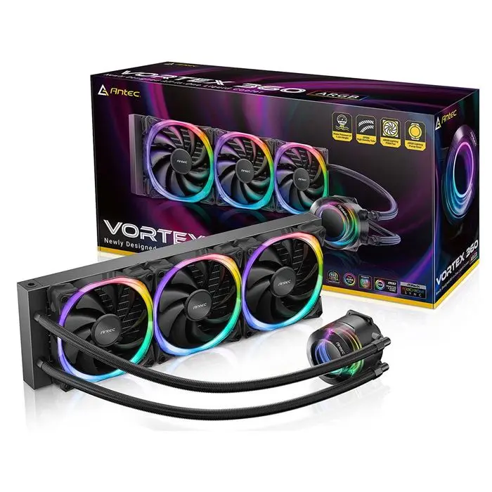 خنک کننده مایع پردازنده انتک مدل Vortex 360 ARGB -gallery-9