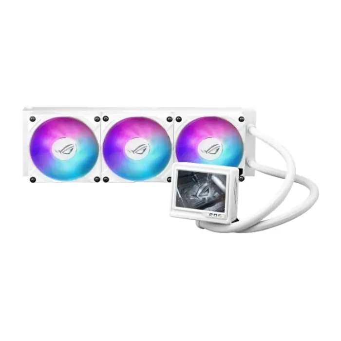 خنک کننده مایع پردازنده ایسوس سفید ROG RYUJIN III 360 ARGB Extreme -gallery-9