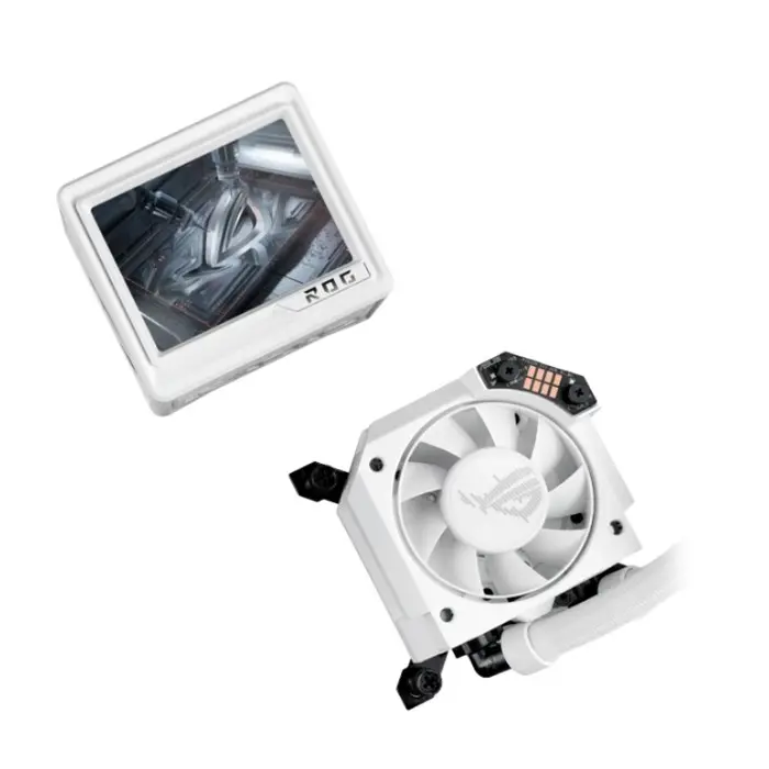 خنک کننده مایع پردازنده ایسوس سفید ROG RYUJIN III 360 ARGB Extreme -gallery-4