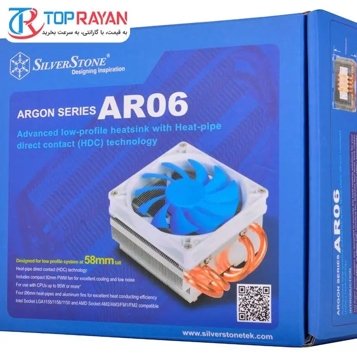 خنک کننده پردازنده سیلوراستون مدل Argon SST-AR06 -gallery-31