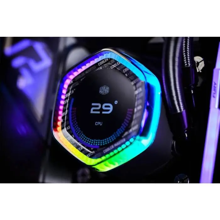 خنک کننده آبی پردازنده کولر مستر مدل MasterLiquid 360 ION LCD Display -gallery-5