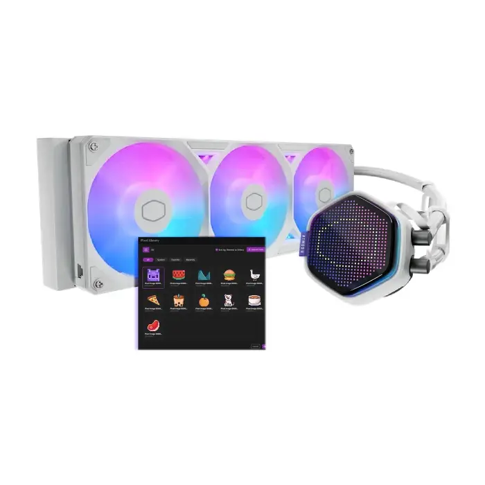 خنک کننده مایع پردازنده کولر مستر مدل MASTERLIQUID 360mm ATMOS II White -gallery-10