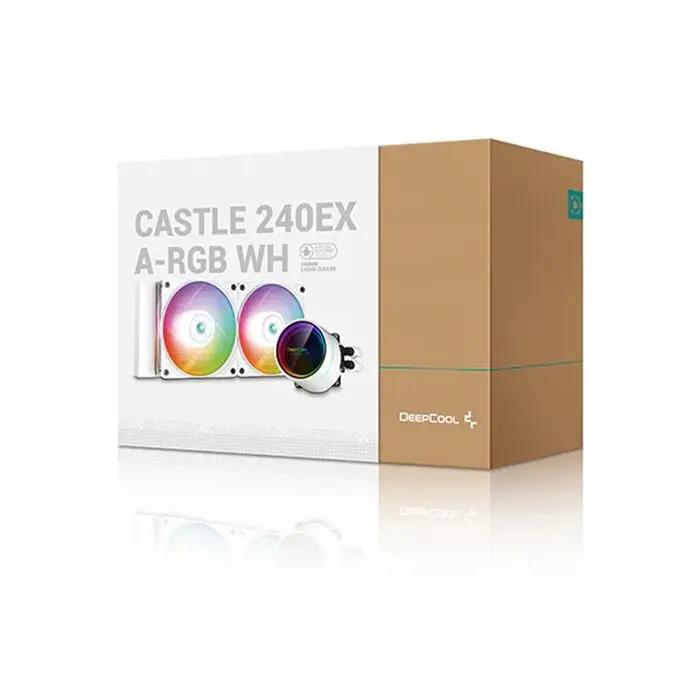 خنک کننده مایع پردازنده دیپ کول Deepcool CASTLE 240EX ARGB White -gallery-6