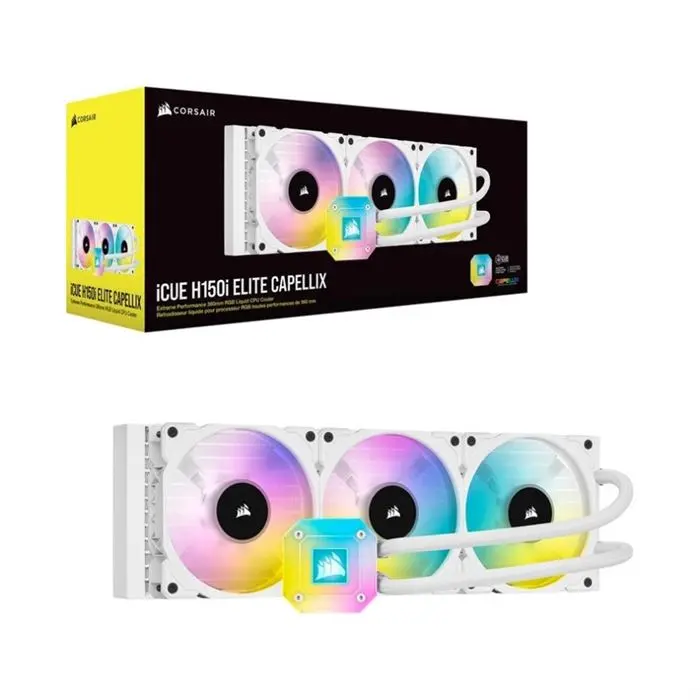 خنک کننده مایع پردازنده کورسیر Corsair iCUE H150i ELITE CAPELLIX White -gallery-3