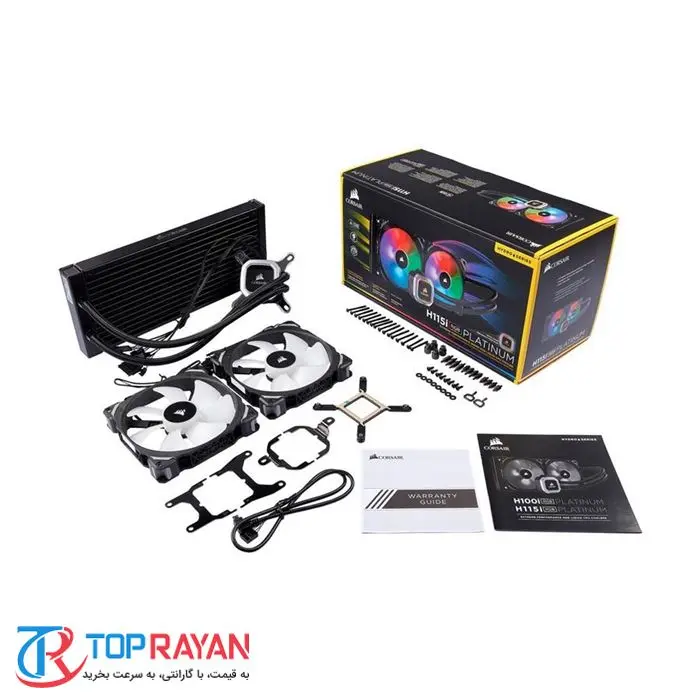 خنک کننده مایع پردازنده کرسیر مدل Hydro Series H۱۱۵i RGB PLATINUM -gallery-8