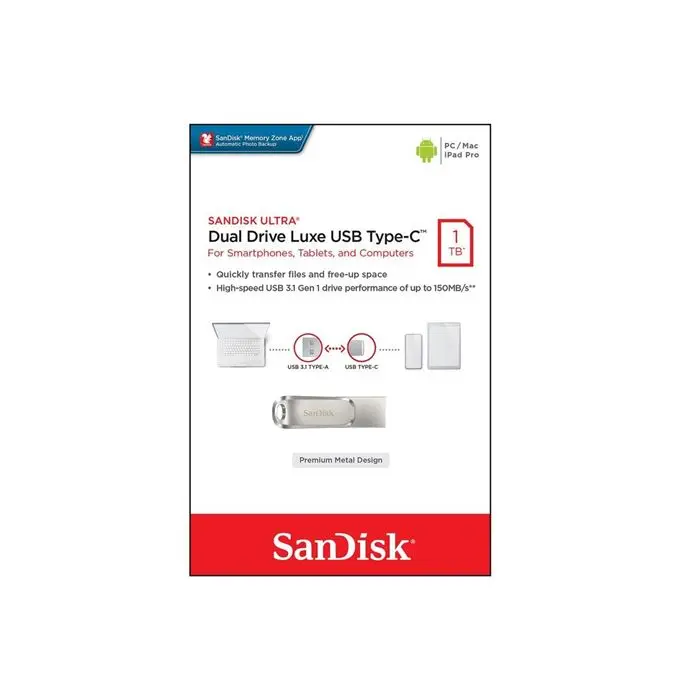 فلش مموری سن دیسک Sandisk Ultra Dual Drive Luxe ظرفیت 1 ترابایت -gallery-7