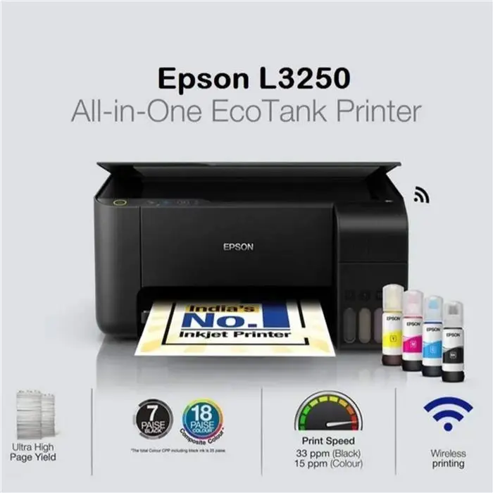پرینتر چند کاره جوهر افشان اپسون مدل EcoTank L3250 -gallery-3
