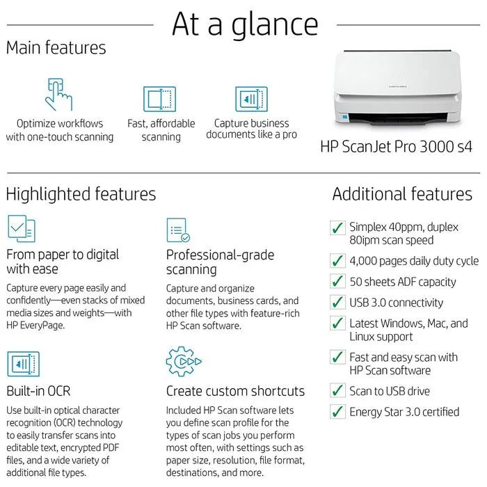 اسکنر اچ‌پی مدل ScanJet Pro 3000 s4 -gallery-10