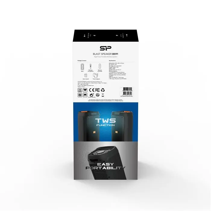 اسپیکر بلوتوثی قابل حمل سیلیکون پاور Silicon Power BS93 -gallery-5