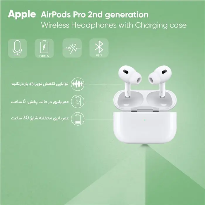 هدفون بلوتوثی اپل مدل AirPods Pro 2nd Generation -gallery-11