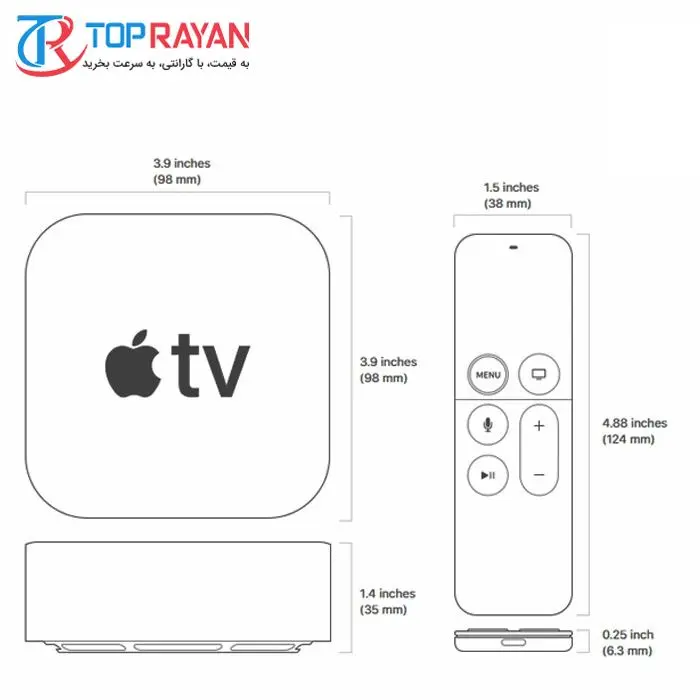 پخش کننده تلویزیون اپل مدل Apple TV 4K نسل چهارم - 64 گیگابایت -gallery-3